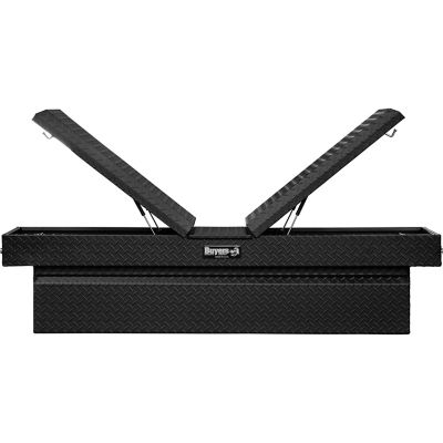 Image showing  Diamond Tread Aluminum Gull Wing Truck Box, 23 x 20 x 71in., Textured