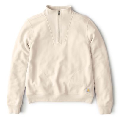 Image showing 0 th Carhartt Women's TENCEL Series Relaxed Fit Half-Zip Sweatshirt