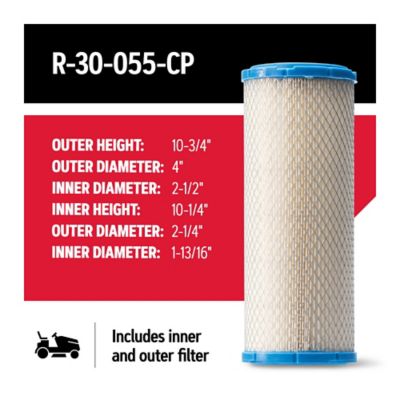 Image showing  Air Filter for Riding, Zero-Turn Mowers, Fits Kawasaki and Toro 2000 Series zero-turn mowers, R-30-055-CP
