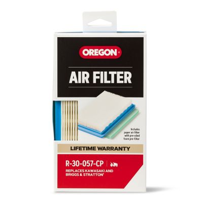 Oregon Air Filter for Riding Mowers, Fits Kawasaki FH381V and FH430V 13-15 HP Vertical KAI engine models, R-30-057-CP