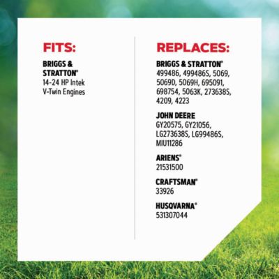 Image showing  Air Filter for Riding Mowers, Fits Briggs & Stratton 14-24 HP Intek V-Twin Engines, R-30-032-CP, R-30-032-CP