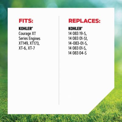 Image showing  Air Filter for Walk-Behind Mowers, Fits Kohler Courage XT Series Engines, R-30-165
