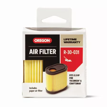 Oregon Air Filter for Walk-Behind Mowers Fits: 5.5 HP Engines for Tecumseh and Craftsman R-30-031 Mower Filters