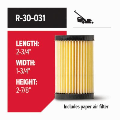 Image showing  Air Filter for Walk-Behind Mowers, Fits: 5.5 HP Engines for Tecumseh and Craftsman, R-30-031