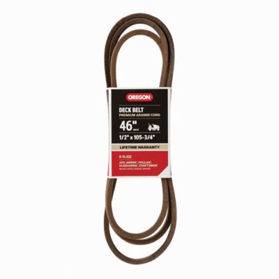 Oregon Replacement Belt 1/2 x 105-3/4in. for 46in. Deck Riding Mowers, Fits AYP, Ariens, Poulan, Husqvarna, Craftsman, R-15-022