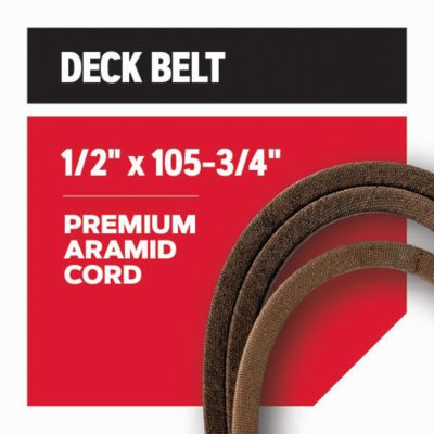 Image showing  Replacement Belt 1/2 x 105-3/4in. for 46in. Deck Riding Mowers, Fits AYP, Ariens, Poulan, Husqvarna, Craftsman, R-15-022