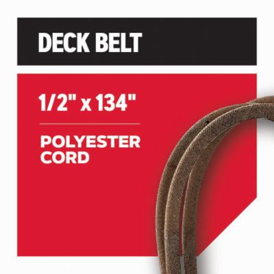 Image showing  Replacement Belt 1/2 in. x 134 in. for 50 in. Deck Riding Mowers, Fits MTD and Cub Cadet, R-75-710