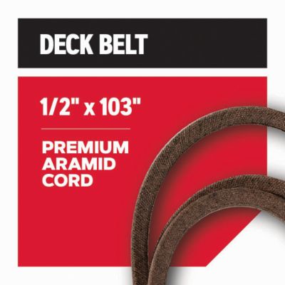 Image showing  Replacement Belt 1/2 in. x 103 in. for 46 in. Deck Riding Mowers, Fits MTD, Troy-Bilt, Cub Cadet, R-15-027