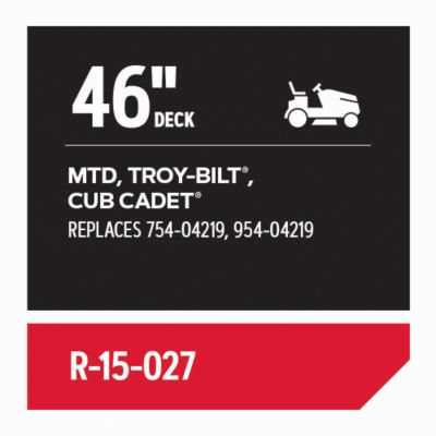 Image showing  Replacement Belt 1/2 in. x 103 in. for 46 in. Deck Riding Mowers, Fits MTD, Troy-Bilt, Cub Cadet, R-15-027