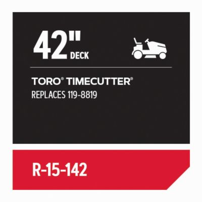 Image showing  Replacement Belt 1/2 in. x 113-1/2 in. for 42 in. Deck Riding Mowers, Fits Toro TimeCutter, R-15-142