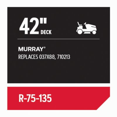 Image showing  Replacement Belt 1/2 in. x 89-5/8 in. for 42 in. Deck Riding Mowers, Fits Murray, R-75-135