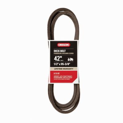 Oregon Replacement Belt 1/2 in. x 95-3/8 in. for 42 in. Deck Riding Mowers, Fits MTD, Cub Cadet, Husqvarna, Craftsman, R-75-197