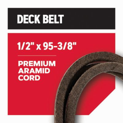 Image showing  Replacement Belt 1/2 in. x 95-3/8 in. for 42 in. Deck Riding Mowers, Fits MTD, Cub Cadet, Husqvarna, Craftsman, R-75-197