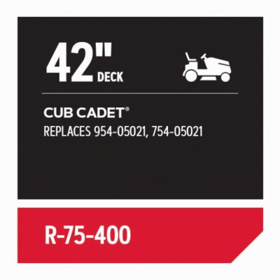 Image showing  Replacement Belt 1/2 in. x 100 in. for 42 in. Deck Riding Mowers, Fits Cub Cadet, R-75-400