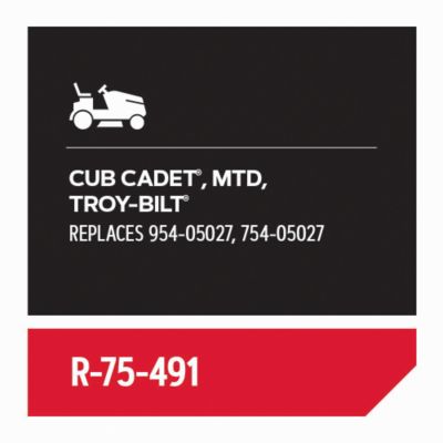 Image showing  Replacement Belt 1/2 in. x 91 in. for Riding Mowers, Fits Cub Cadet, MTD, Troy-Bilt, R-75-491