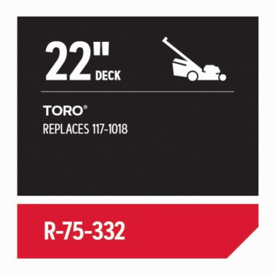 Image showing  Replacement Belt 3/8 in. x 32 in. for 22 in. Deck Walk-behind Mowers, Fits Toro, R-75-332