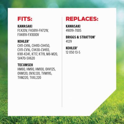 Image showing  Fuel Filter for Riding Mowers, Fits Kawasaki, Kohler, Tecumseh, Briggs & Stratton, R-07-122
