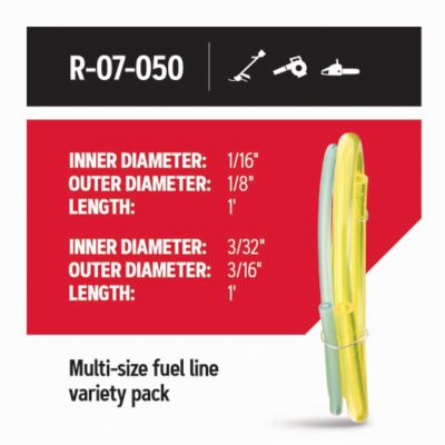 Image showing  Replacement Fuel Line for Blowers, Chainsaws, Trimmers, Universal Fit, R-07-050