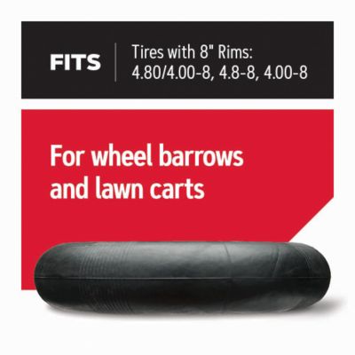 Image showing  8 in. Rim Inner Tube for Wheelbarrows and Lawn Carts, Fits tires with 8 in. rims, R-71-800