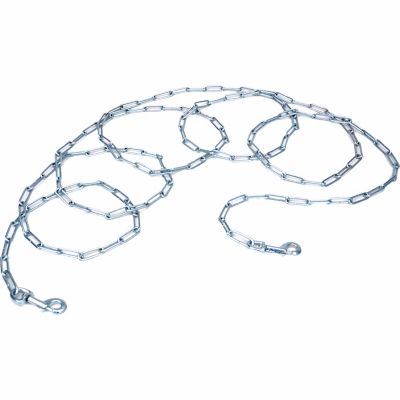 Retriever Welded Link Dog Tie Out Chain, 3.8 mm x 20 ft., Up to 80 lb.