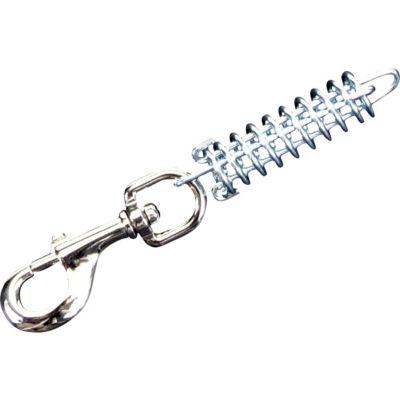 Retriever Dog Tie Out Cable Shock Spring with Snap, Up to 50 lb.