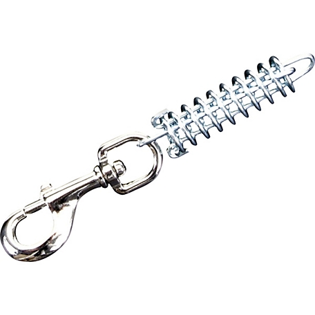Retriever Dog Tie Out Cable Shock Spring with Snap, Up to 50 lb.
