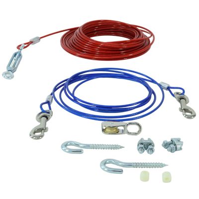 Image showing  Medium Aerial Dog Tie Out Cable, 50 ft., Up to 50 lb. Capacity