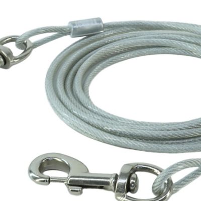 Image showing  Dog Tie Out Cable, 10 ft., Up to 150 lb. Capacity