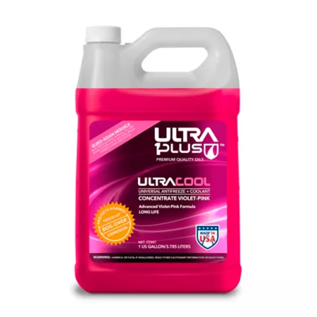 Ultra1Plus UltraCool Antifreeze + IAT Coolant Concentrate Pink 1 Gal Antifreezes & Coolants