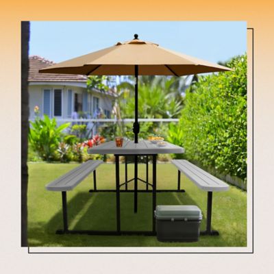 Image showing 5 th Hampden Furnishings Travis Collection Folding Picnic Table