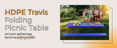 Image showing  Travis Collection Folding Picnic Table