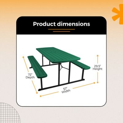 Image showing  Travis Collection Folding Picnic Table