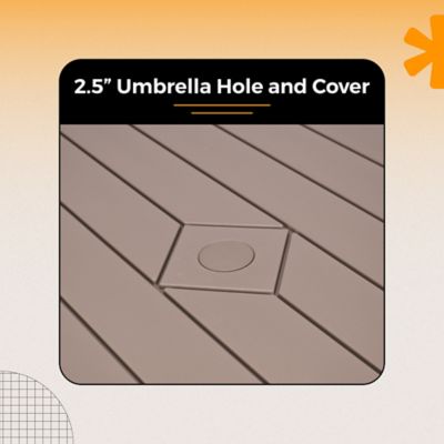 Image showing 7 th Hampden Furnishings Travis Collection Folding Picnic Table