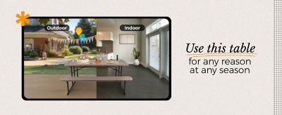 Image showing 9 th Hampden Furnishings Travis Collection Folding Picnic Table