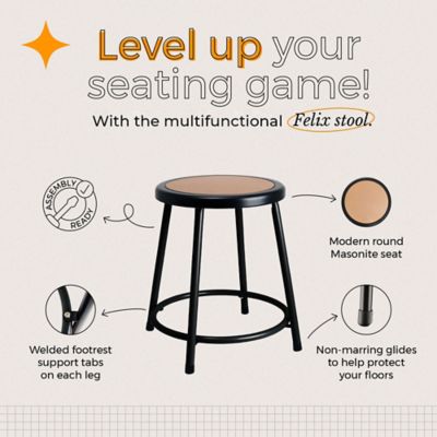 Image showing  Felix Collection Steel Stool