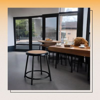 Image showing 7 th Hampden Furnishings Felix Collection Steel Stool