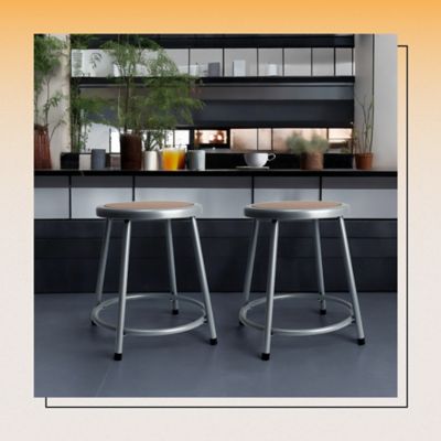 Image showing 8 th Hampden Furnishings Felix Collection Steel Stool