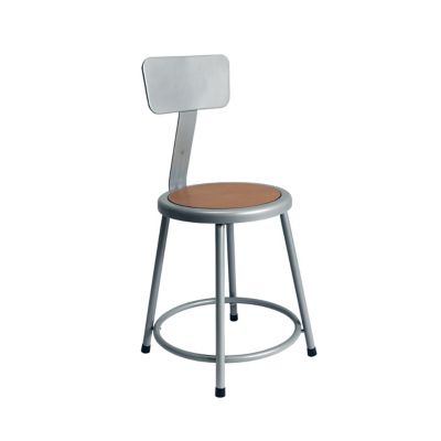 Hampden Furnishings Felix Collection Steel Stool with Backrest