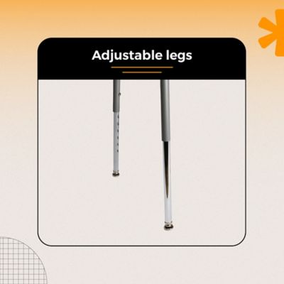 Image showing 7 th Hampden Furnishings Felix Collection Height Adjustable Steel Stool with Backrest