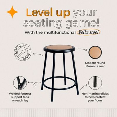 Image showing  Felix Collection Steel Stool