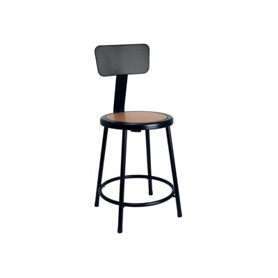 Image showing 0 th Hampden Furnishings Felix Collection Steel Stool with Backrest