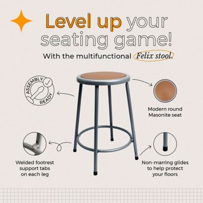 Image showing  Felix Collection Steel Stool