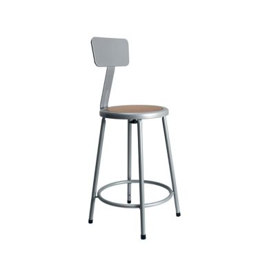 Hampden Furnishings Felix Collection Steel Stool with Backrest