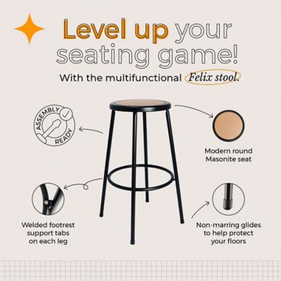Image showing  Felix Collection Steel Stool