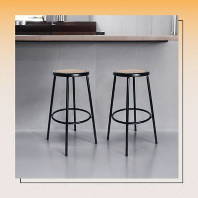 Image showing 7 th Hampden Furnishings Felix Collection Steel Stool