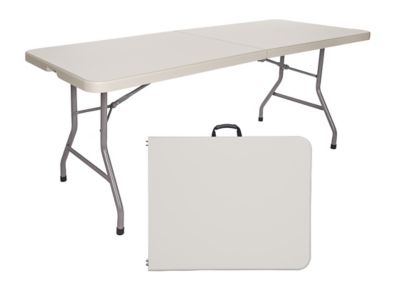 Hampden Furnishings Baldwin Collection Fold-In-Half Table, 30 x 72 in., Speckled Grey