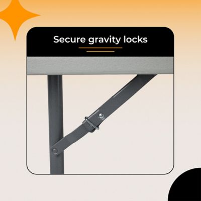 Image showing  Frank Collection Premium Seating Plastic Fold in Half Table, 30 x 72 in.