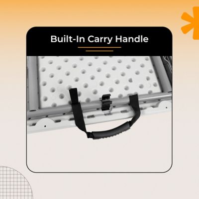 Image showing  Frank Collection Premium Seating Plastic Fold in Half Table, 30 x 72 in.