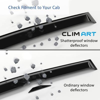 Image showing  In-Channel Window Deflectors Extra Durable Dark Smoke 4 pc., 615180