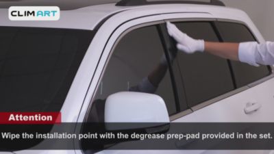 Image showing  Tape-On Window Deflectors Extra Durable Dark Smoke 4 pc., 417286